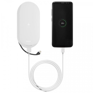 Pin sạc dự phòng không dây Mipow Power Cube X2 5000 mAh Lightning Cable - Hàng chính hãng!!