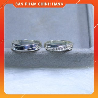 [BẠC 925] Nhẫn cặp đôi bạc giá rẻ ND001