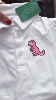 🦖🦖🦖 Áo Thun Cổ Trụ Bé Trai