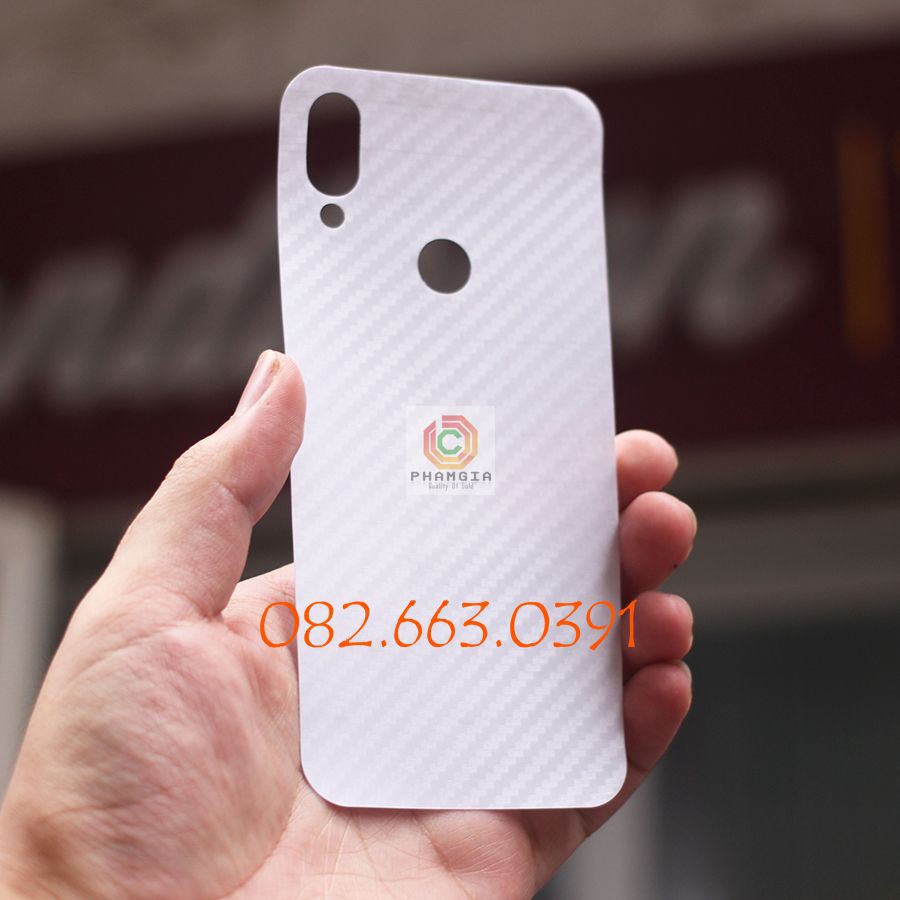 Miếng dán mặt lưng skin carbon Xiaomi Redmi Note 7/ Note 7 Pro