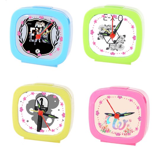 Đồng hồ để bàn TWICE WANNA ONE EXO màu sắc ĐHBI18 báo thức kpop cute