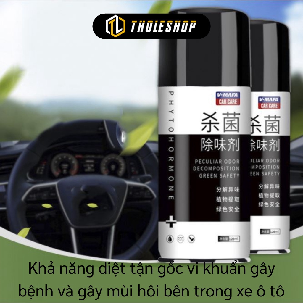 Chai xịt khử mùi xe ô tô XẢ TỒN Khử mùi xe hơi giúp không khí trong xe sạch sẽ V-MAFA 120ml 9409