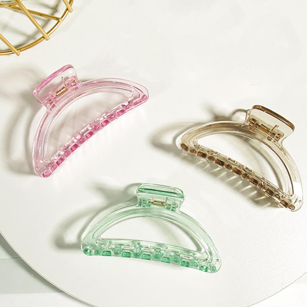 Kẹp Tóc Càng Cua Bằng Acrylic Trong Suốt Lấp Lánh Thời Trang Cho Nữ