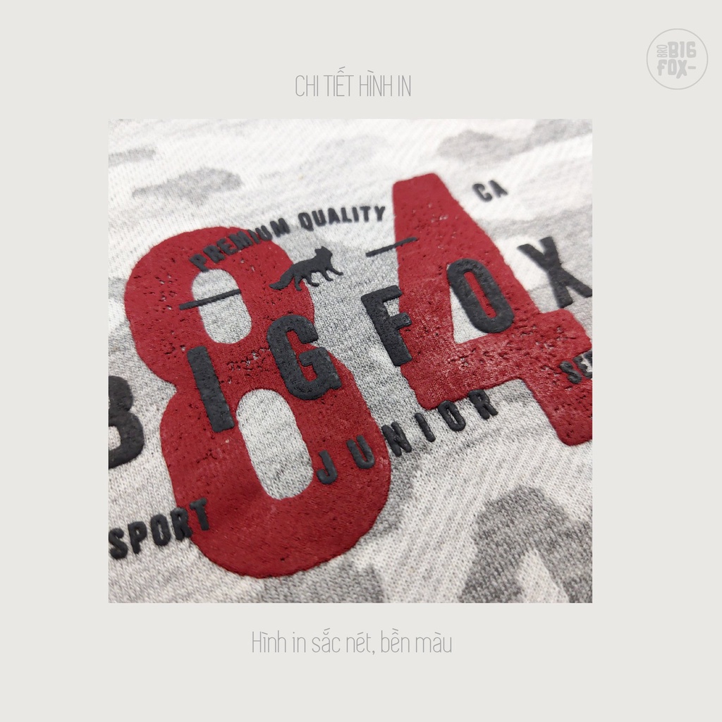 Quần Bé Trai Bigfox Quần Đùi Cho Bé Tới Size Đại Chất Nỉ Cotton Mùa Hè Phối Kẻ 3-15