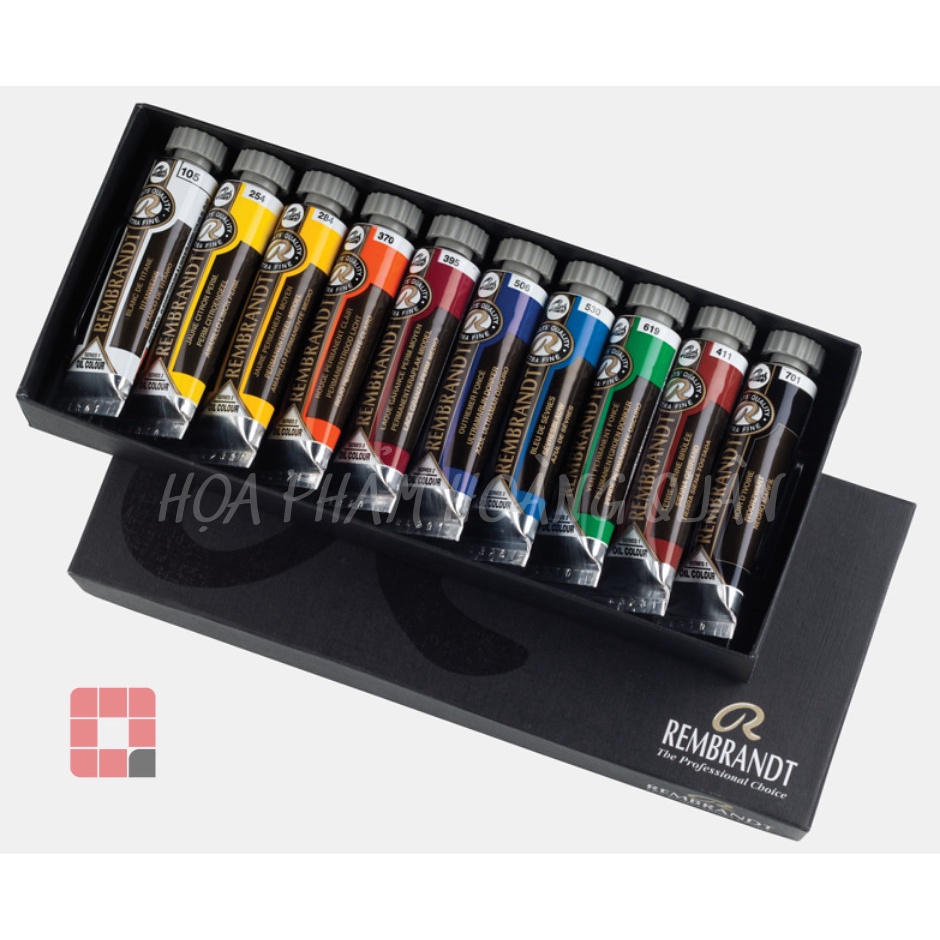 BỘ SƠN DẦU HÀ LAN REMBRANDT - BASIC SET 10M x 15ML - HẠNG HỌA SỸ