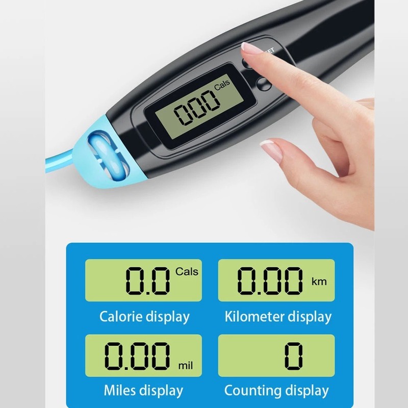 Dây nhảy đếm vòng 🌸FREESHIP🌸Dây nhảy giảm cân thông minh có màn hình hiển thị LCD KN19