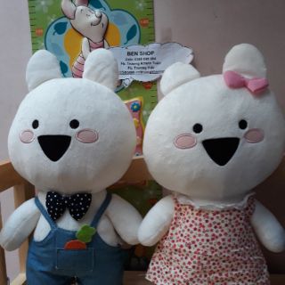 Cặp Thỏ Tình Nhân đáng iu(Hình thật), new 99%💞💞💞