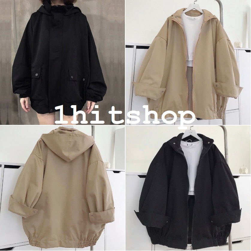 ÁO KHOÁC KAKI HỘP ĐEN - BOX JACKET Ulzzang UNISEX 1hitshop | BigBuy360 - bigbuy360.vn