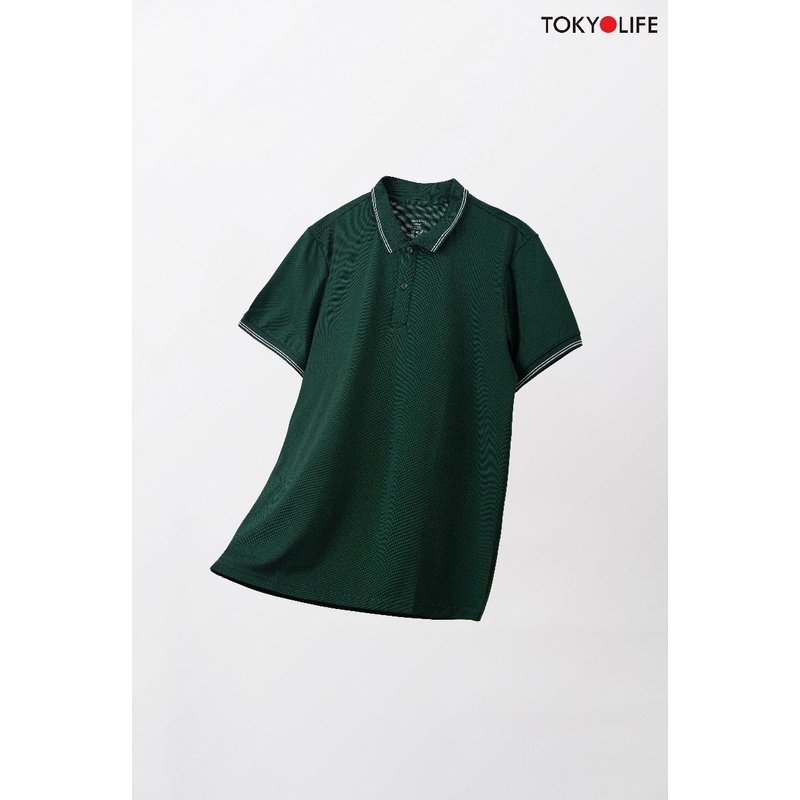 Áo Polo Nam Cotton Cao Cấp, Basic Sang Trọng Lịch Lãm dáng suông TOKYOLIFE I7POL803I