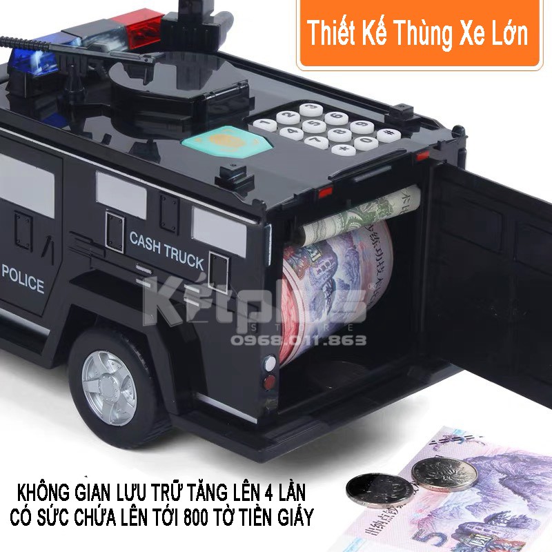 Két sắt Mini cho bé 🚔Tiết kiệm tiền🚓(Mẫu ô tô) đồ chơi thông minh giúp bé phát triển và giáo dục cách tiết kiệm