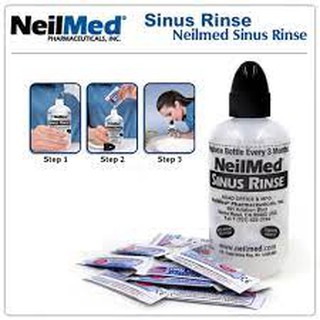 Combo bình rửa mũi người lớn neilmed và set 50 gói muối rửa neilmed, hàng chuẩn mỹ {rẻ nhất shopee]