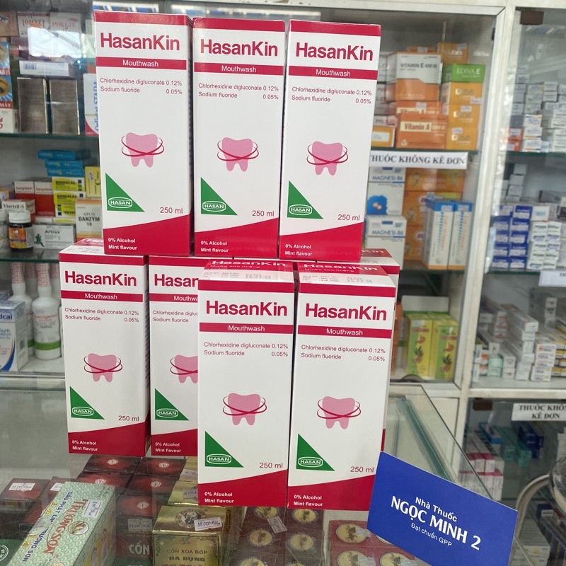 ✅ [Chính Hãng] Nước súc miệng HasanKin (Không chứa cồn, Hương bạc hà) HASAN