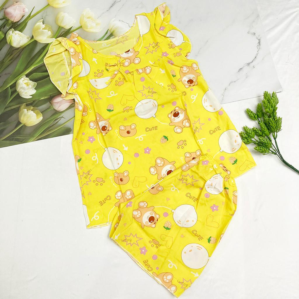 Đồ bộ mặc nhà freesize từ 40-45kg , đồ bộ cho nữ, cho bé gái lớn vải mềm - B36