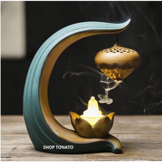 XÔNG TRẦM THÁC KHÓI TRẦM HƯƠNG SỨ 40 tặng 3 nụ trầm