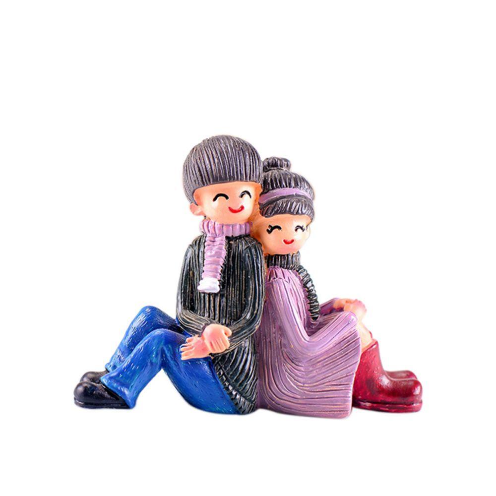 YIYU Cặp Đôi Nhựa Resin Thủ Công Trang Trí Đám Cưới Lưng