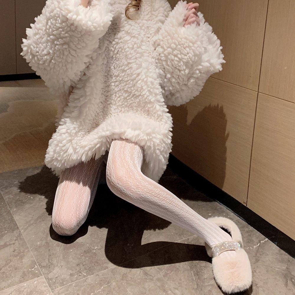 Quần Tất Lưới Nylon Co Giãn Phong Cách Harajuku Lolita Ves1