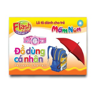 Flash Card song ngữ Anh Việt – Lô tô cho trẻ mầm non - chủ đề: Đồ dùng cá nhân