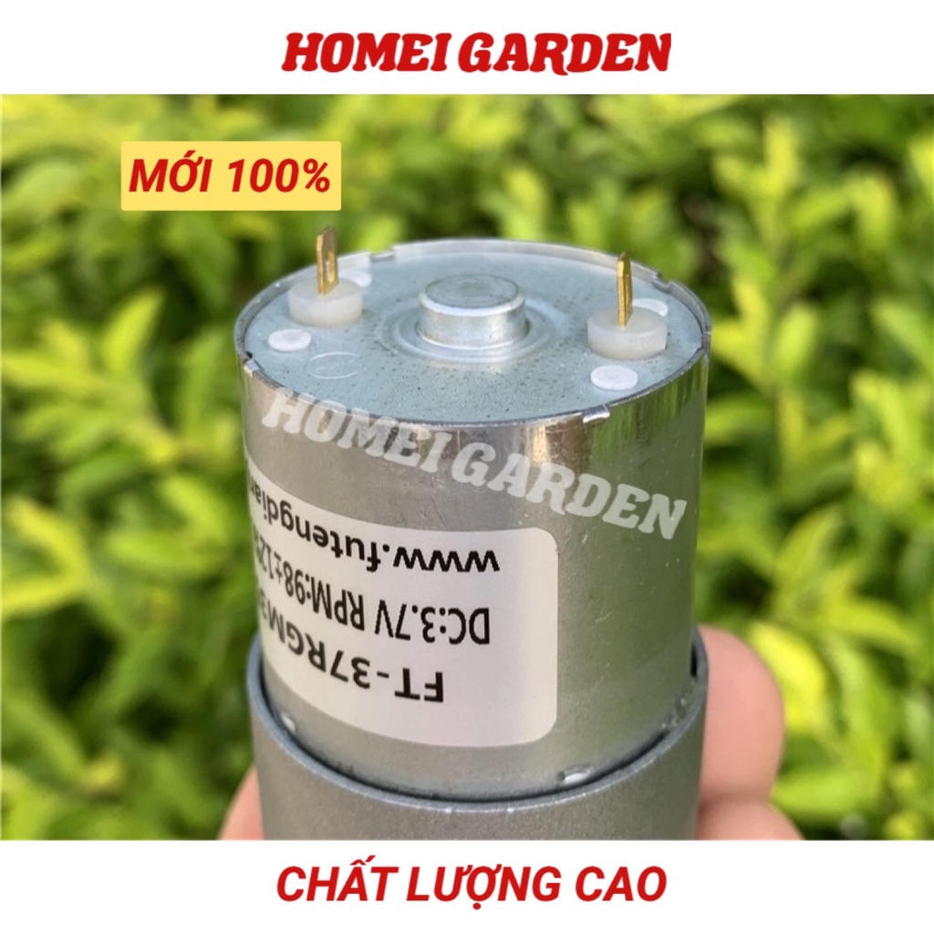 Motor giảm tốc 3V - 7,4V lực mạnh chạy êm bánh răng kim loại 88 - 196 RPM - D0367