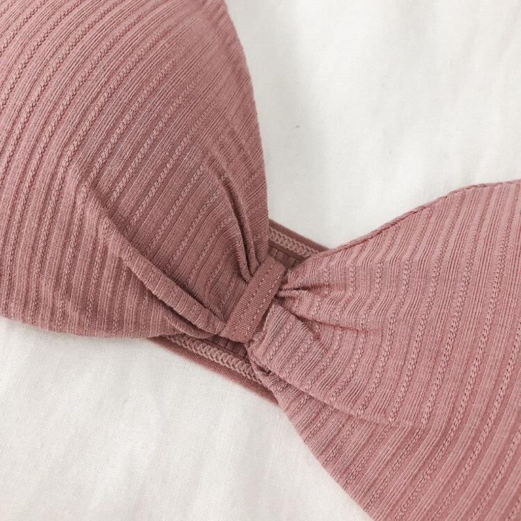 ❤️FREESHIP❤️Áo Bra Cotton Nơ Siêu Xinh