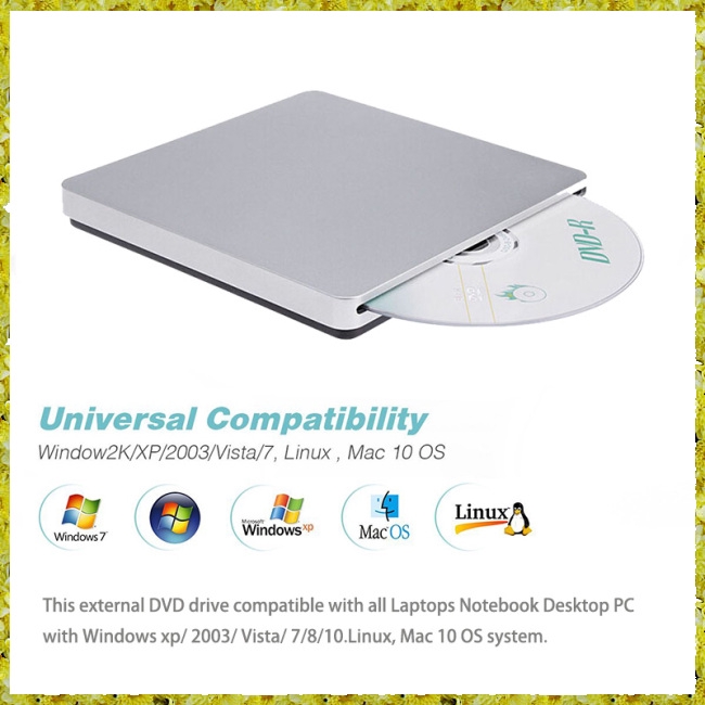 Ổ đĩa CD DVD kết nối USB cho Apple MacBook Air Pro