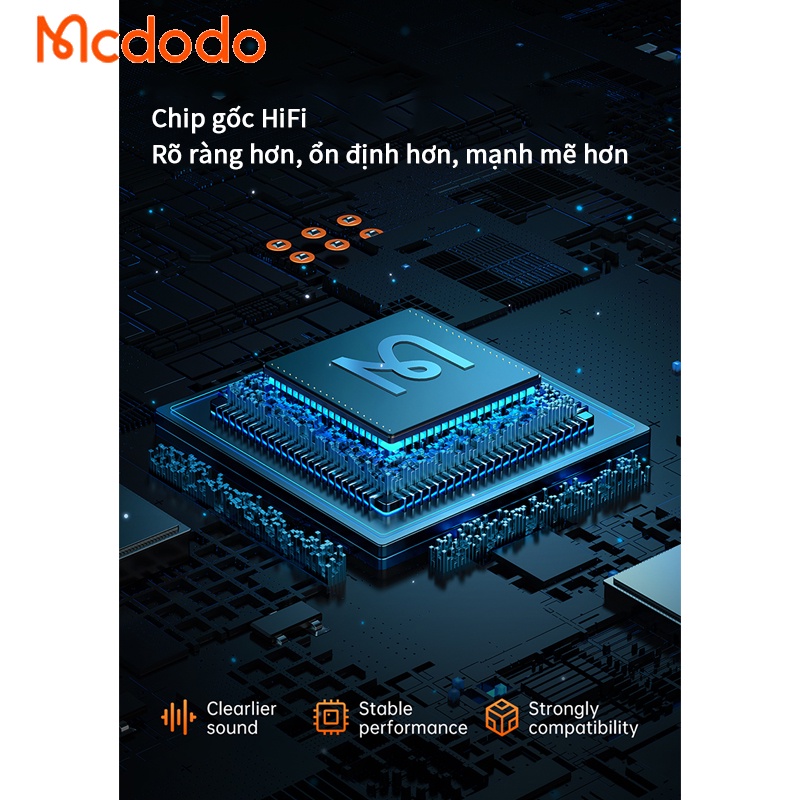 Cáp chuyển đổi tai nghe Mcdodo CA-094 hỗ trợ chơi game tiện dụng