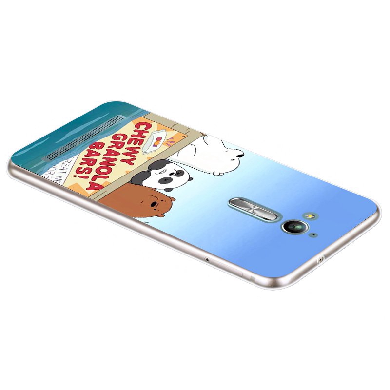 Ốp điện thoại silicon dẻo họa tiết hoạt hình chú gấu kiểu 2 dễ thương cho ASUS ZENFONE GO LIVE 5 LITE 2018 L1 L2