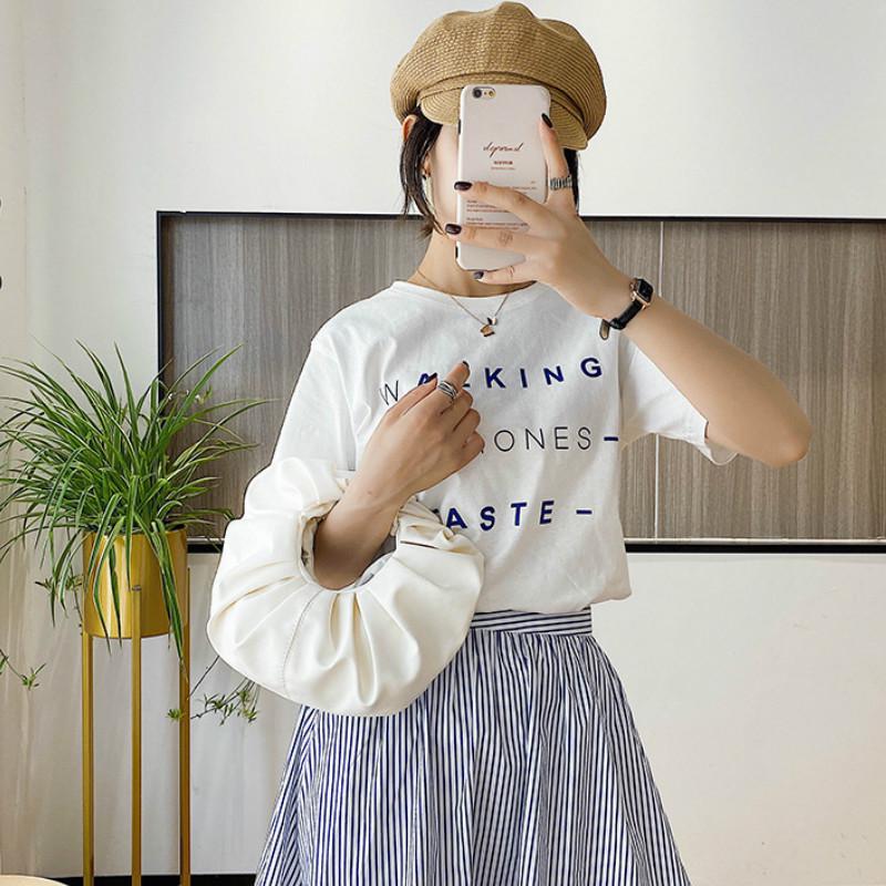 Túi xách nữ thiết kế xếp ly hình đám mây thời trang xinh xắn