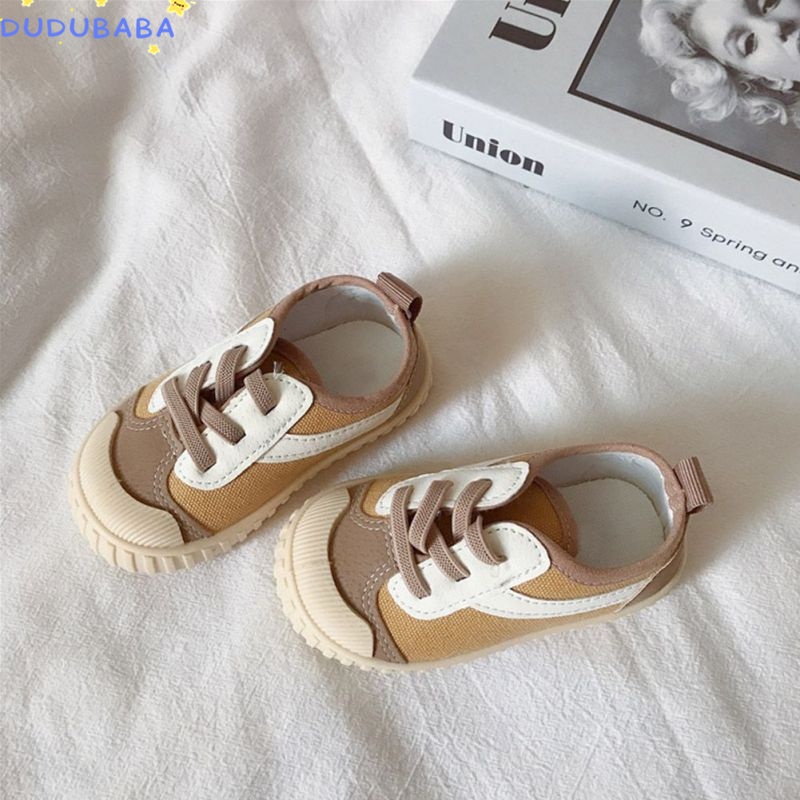 Giày Thể Thao Vải Canvas Đế Mềm Cho Bé