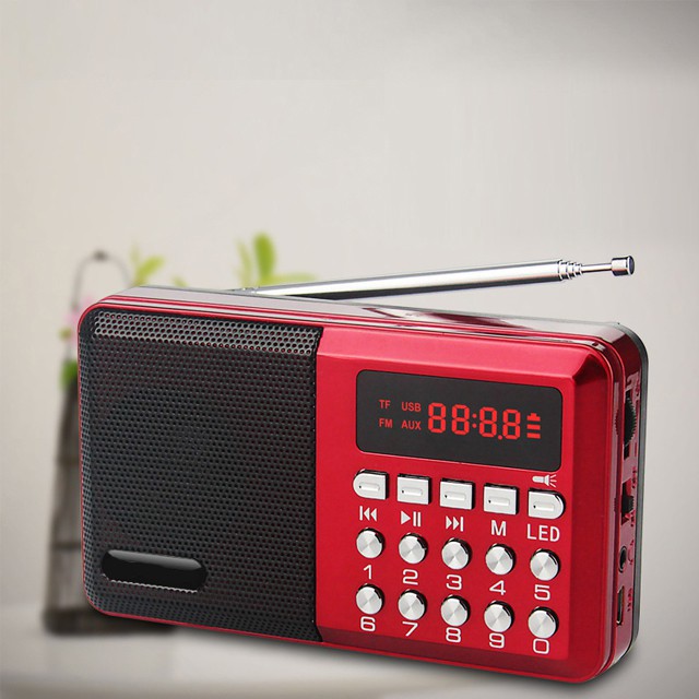 [RẺ NHẤT SHOPEE] Đài Radio FM KK59 Kiêm Đèn Pin, Loa Nghe Nhạc Usb, Thẻ Nhớ, Âm Thanh Trung Thực