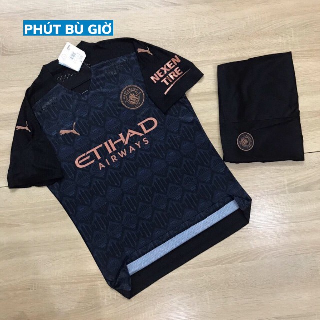 Áo Bóng Đá Thể Thao Đá Banh MC/ MANCITY Màu Đen Chất Polyester, Hàng Thailand Chuẩn Thi Đấu Phút Bù Giờ Sport