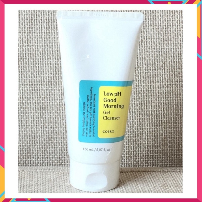 Sữa Rửa Mặt Cosrx Low pH Good Morning Gel Cleanser Hàn Quốc, Tuýp 150ml, Giúp Da Sạch Sẽ, Mịn Màng