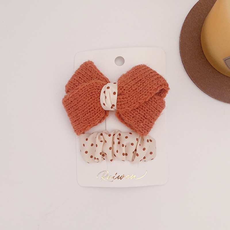 Set Kẹp Tóc 2 Chi Tiết Mix Len Cao Cấp Vintage Hàn Quốc Nhẹ Nhàng MS12