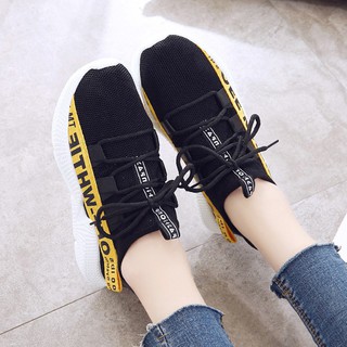 [Free Ship] Giầy thể thao nữ Off Whtie đen