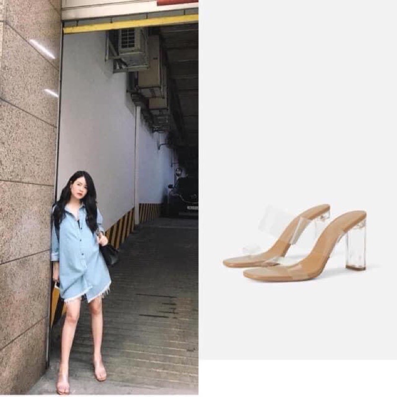 [ Hàng loại 1] Dép - Guốc quai trong nữ 2 quai 8p- Ảnh thật