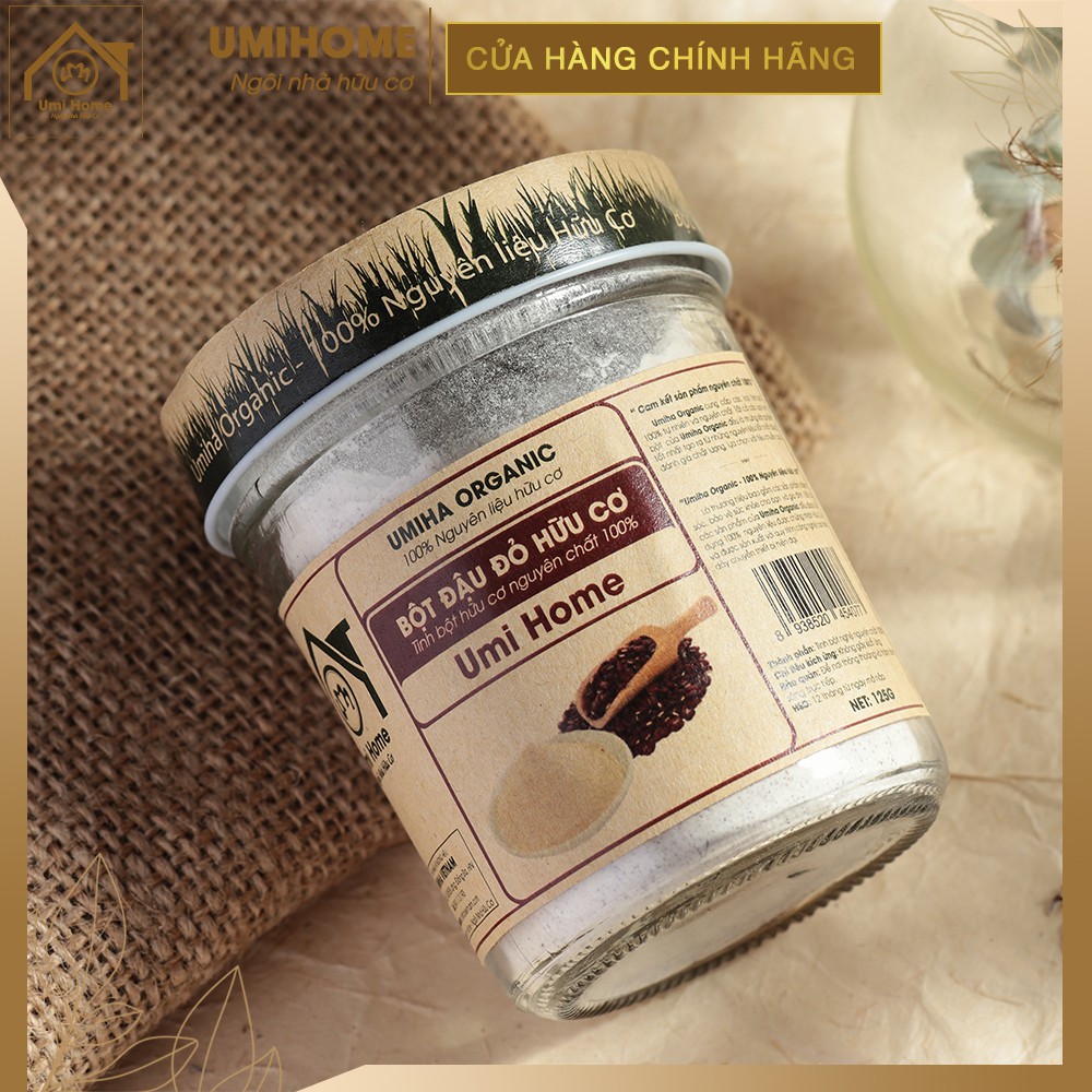 Bột Đậu Đỏ đắp mặt hữu cơ UMIHOME| Red Bean Powder 100% Organic 135G