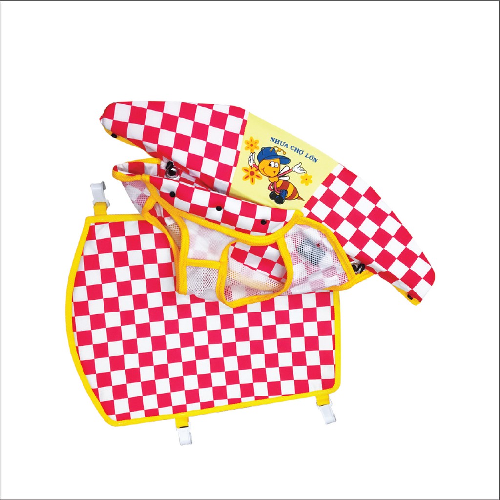 PK - Yên và miếng lót chân Xe Tập Đi Nhựa Chợ Lớn - Giao màu ngẫu nhiên