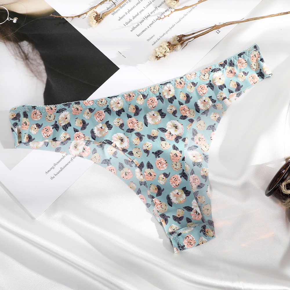 Quần Lót Lọt Khe In Họa Tiết Quyến Rũ Cho Nữ Levao