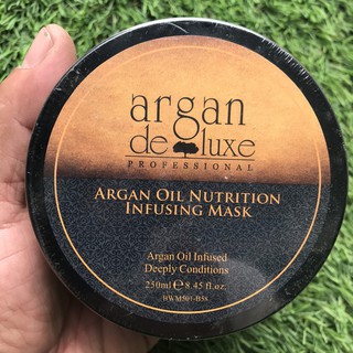Mặt nạ ủ tóc phục hồi làm mềm mượt tóc Argandeluxe Canada 250ml