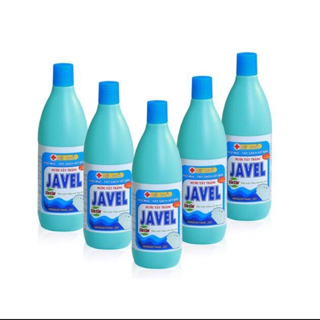 Nước Tẩy JAVEL quần áo trắng sạch như mới - Chai 500ml