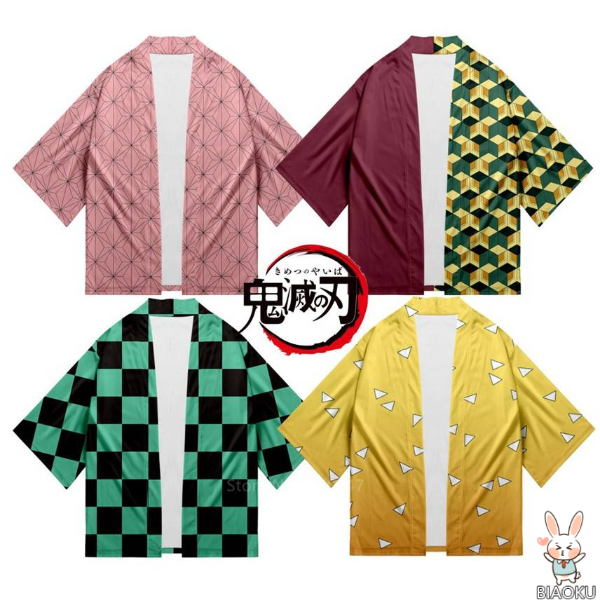 Áo Khoác Kimono Phong Cách Hoạt Hình Nhật Bản Cho Nam Nữ