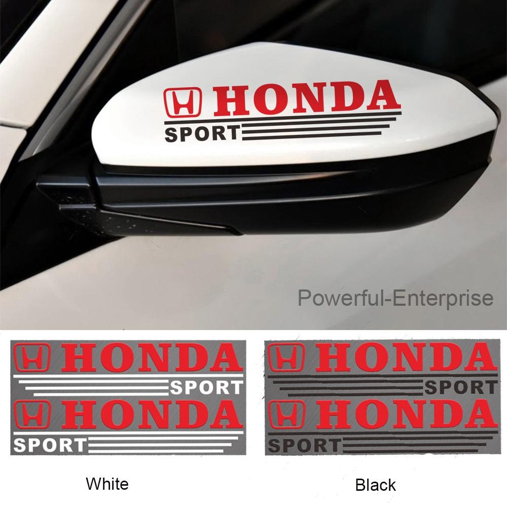 Decal Honda dán gương chiếu hậu xe ô tô - Tem dán gương xe hơi