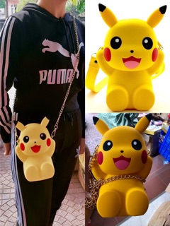 Combo 10 túi đeo silicon hình pikachu (sỉ 80k)