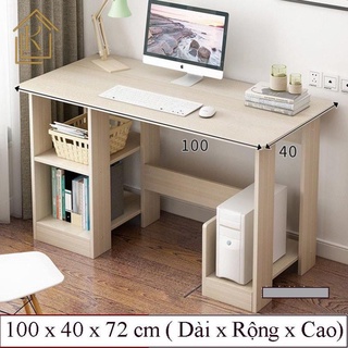 Bàn học bàn làm việc có ngăn để cây máy tính, ngăn để sách-nôi thất 6868