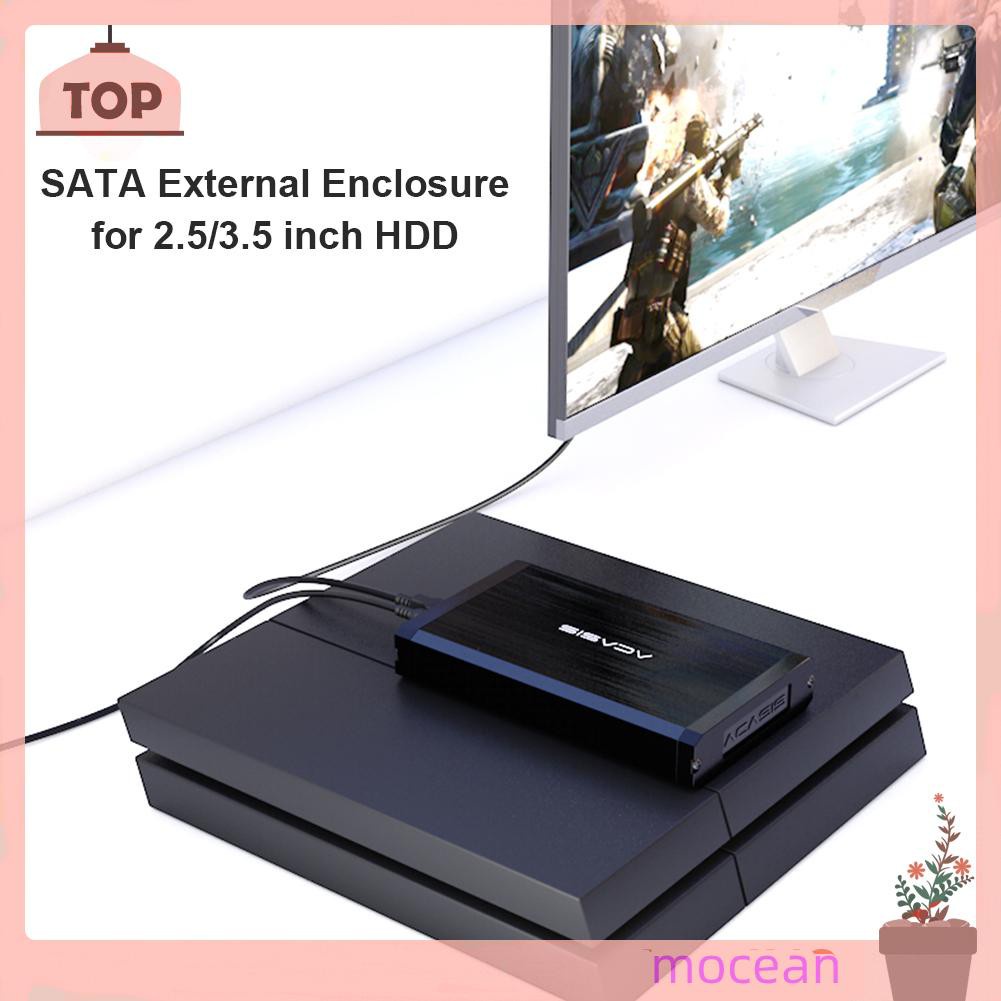 Hộp Đựng Ổ Cứng Ngoài Usb 3.0 Hdd 2.5 / 3.5 Inch Sata Bằng Hợp Kim Nhôm Mocean | BigBuy360 - bigbuy360.vn