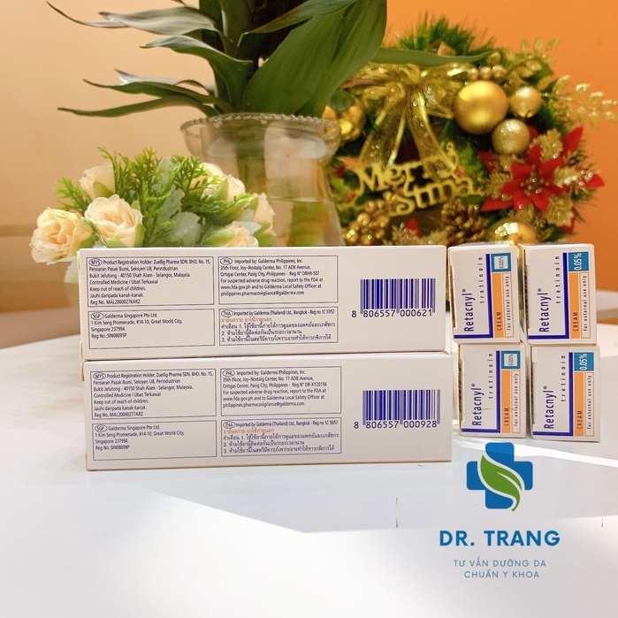 Tretinoin Retacnyl Cream 0,025%, 0.05% [Date mới]- Kem hỗ trợ giảm mụn trẻ hóa da - DR TRANG COSMETICS