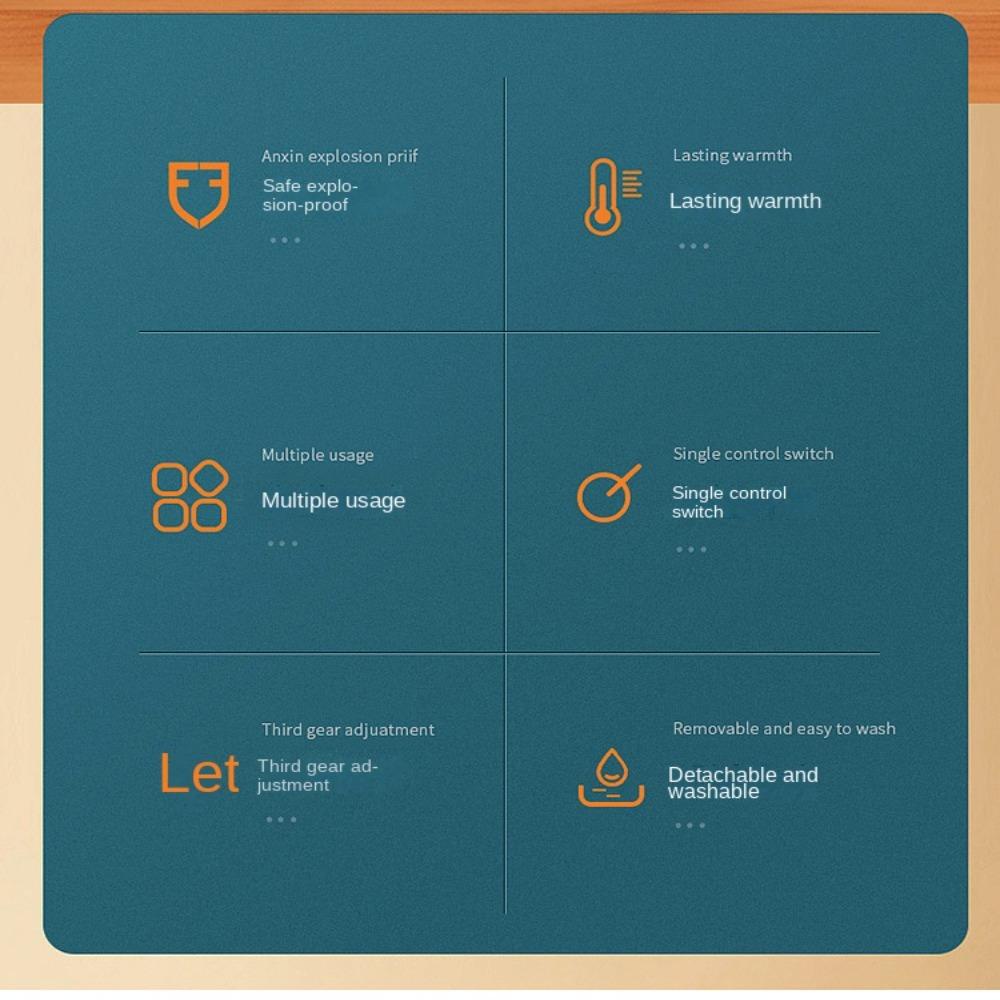 GOGOUP Túi Sưởi Ấm Tay Mềm Mại Đa Năng Có Thể Giặt Được