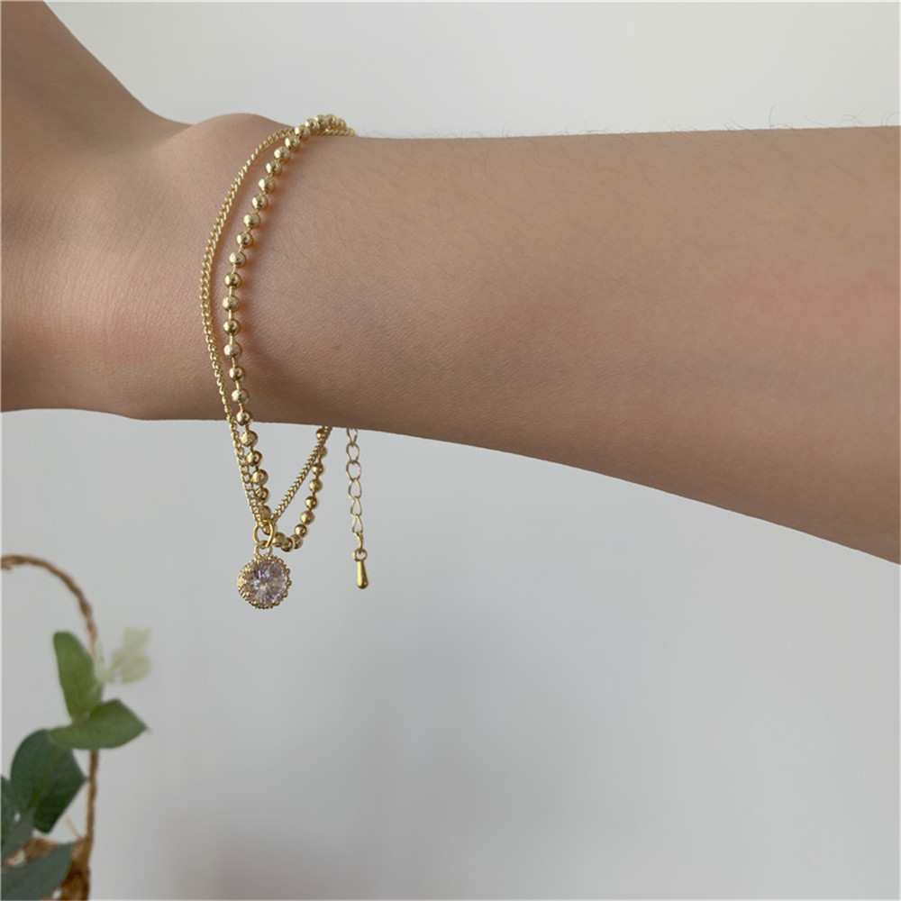 Vòng Tay Thiết Kế Đơn Giản Phong Cách Hàn Quốc Cho Nữ