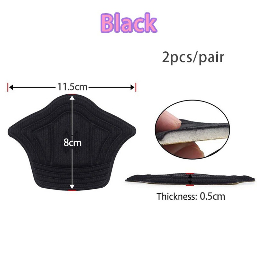 Bộ 2 Miếng Lót Gót Giày Thể Thao Bằng Lưới Xốp Dày Mềm Mại Thoáng Khí Chống Rơi Chống Mòn