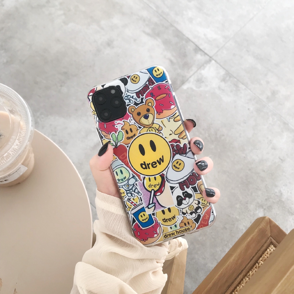 Ốp điện thoại trong trang trí họa tiết mặt cười đẹp mắt cho Apple iPhone11 Pro 6/6s 7/8plus X/XS XR XSMAX | BigBuy360 - bigbuy360.vn