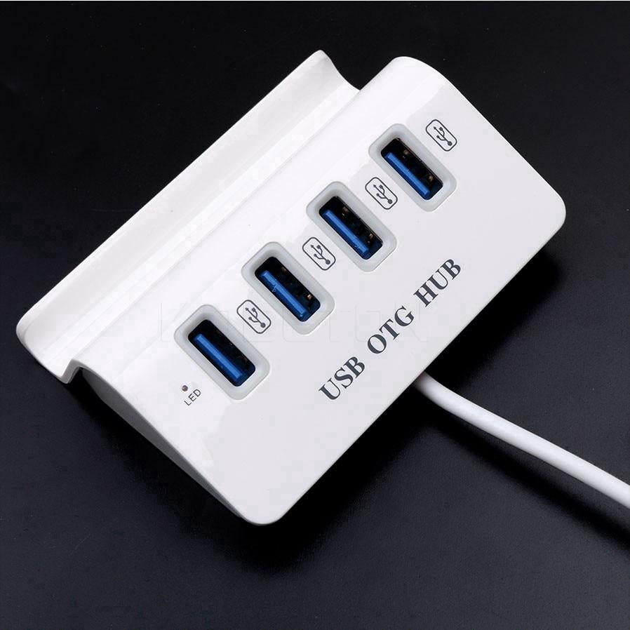 Bộ chia 4 cổng USB OTG đầu cắm Micro USB cho Macbook